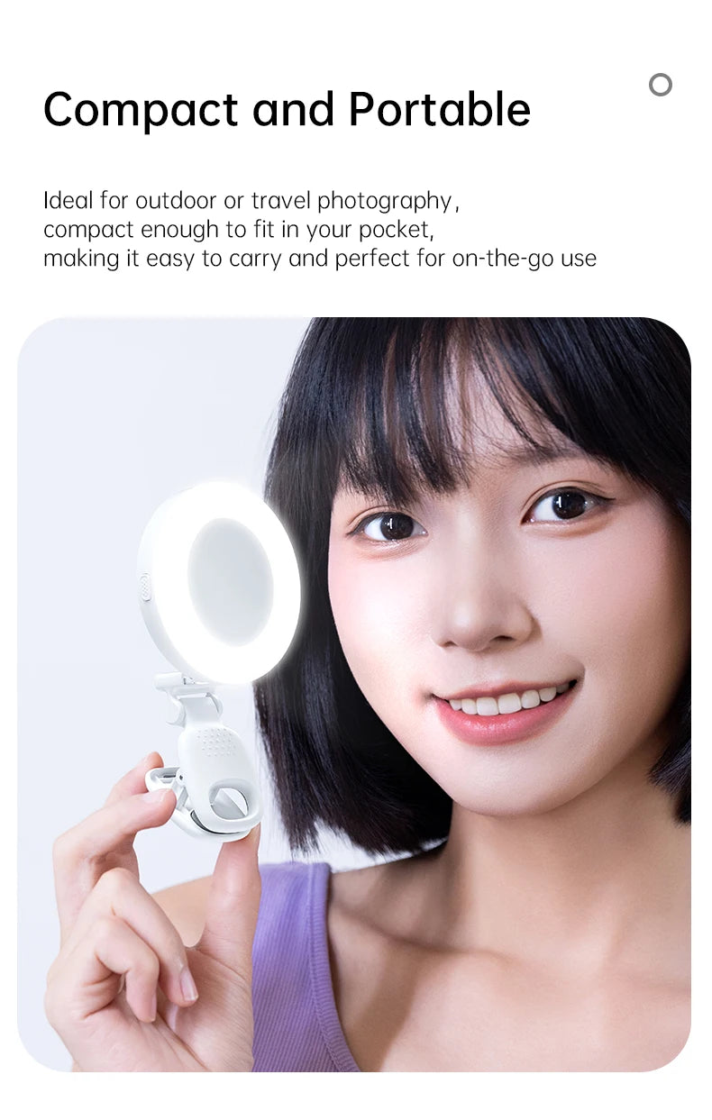 New Mobile Phone Beauty Selfie Pocket Light with Mirror