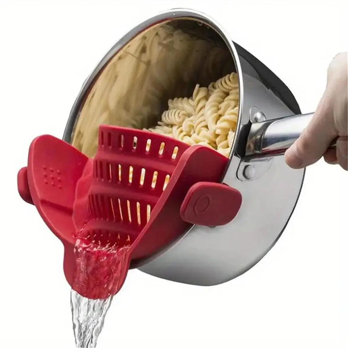 Universal Adjustable Silicone Clip On Strainer For Pots Pans And Bowls