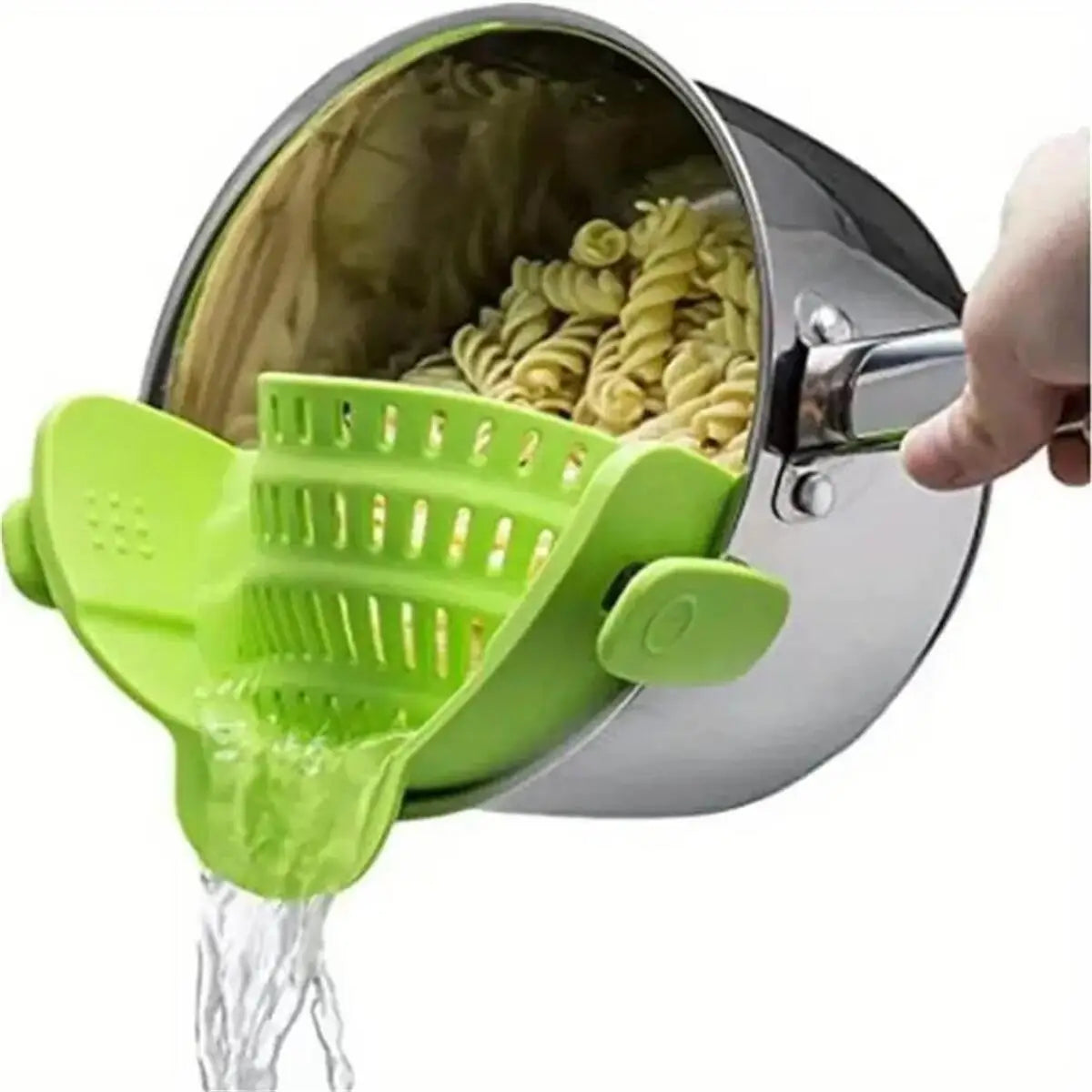 Universal Adjustable Silicone Clip On Strainer For Pots Pans And Bowls