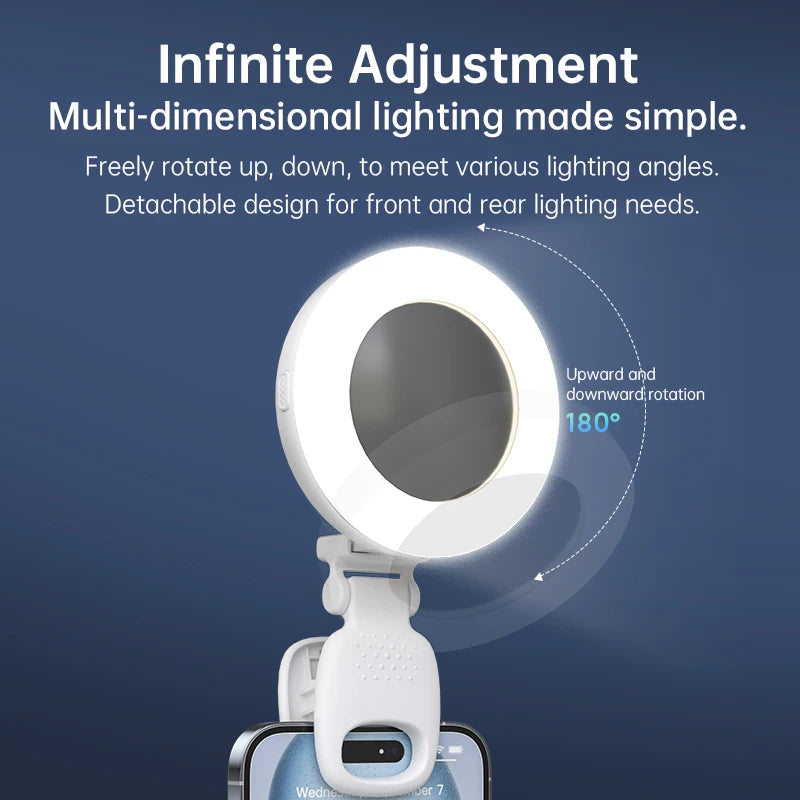 New Mobile Phone Beauty Selfie Pocket Light with Mirror