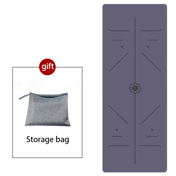 Yoga Mat Wicking Non-slip Towel Natural Rubber Suede Print Folding