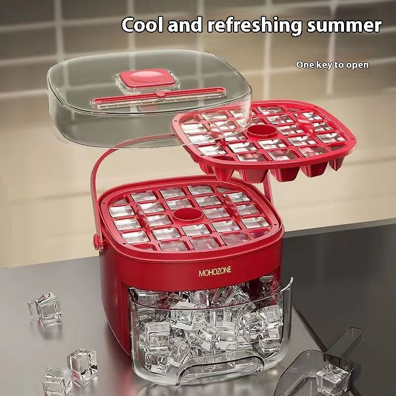 Press-type Convenient Outdoor Portable Ice Tray (48 Grips)