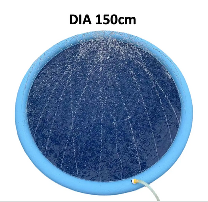 Non-Slip Splash Pad For Kids And Pet Dog Pool Summer Outdoor Water Toys Fun Backyard Fountain Play Mat