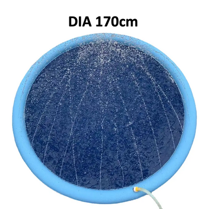 Non-Slip Splash Pad For Kids And Pet Dog Pool Summer Outdoor Water Toys Fun Backyard Fountain Play Mat