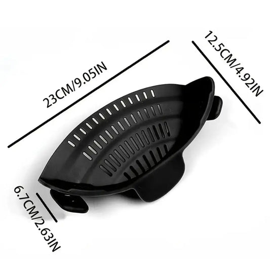 Universal Adjustable Silicone Clip On Strainer For Pots Pans And Bowls